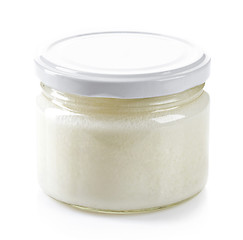 Image showing jar of coconut oil