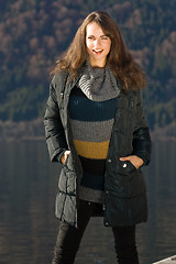 Image showing Fall Fashion at the lake