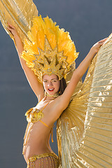 Image showing Samba girls from Bavarian Christmas tree