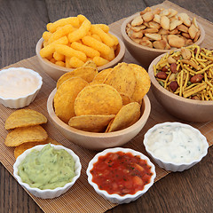 Image showing Dips and Crisps