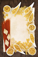 Image showing Pasta Abstract Border