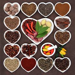 Image showing Aromatic Herbs and Spices