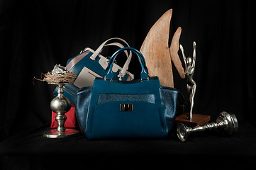 Image showing Fashionable handbag composition 