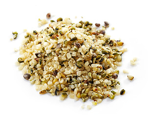 Image showing heap of hemp seeds