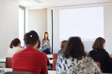 Image showing Lecture at university.