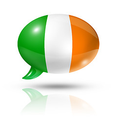 Image showing Irish flag speech bubble