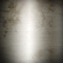 Image showing Silver old brushed metal background texture