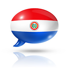 Image showing Paraguayan flag speech bubble