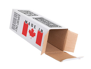 Image showing Concept of export - Product of Canada