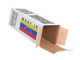 Image showing Concept of export - Product of Venezuela