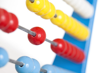 Image showing Close up colorful abacus, selective focus