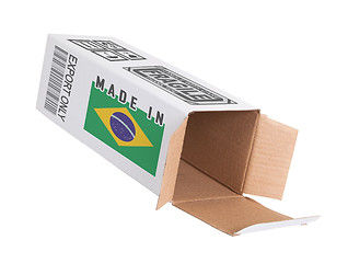 Image showing Concept of export - Product of Brazil