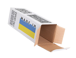 Image showing Concept of export - Product of Ukraine