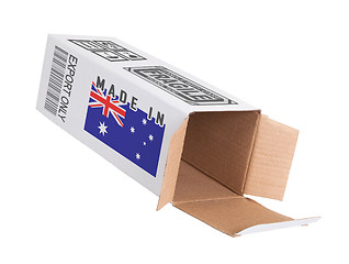 Image showing Concept of export - Product of Australia