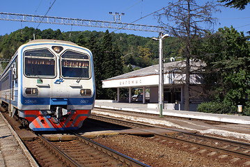 Image showing Train on the train station