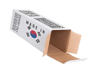 Image showing Concept of export - Product of South Korea