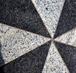 Image showing   abstrac black white pavement  in   spain lanzarote africa