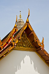 Image showing asia    in  bangkok sunny  temple      and  colors     mosaic