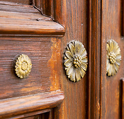 Image showing abstract    closed wood door crenna gallarate varese italy