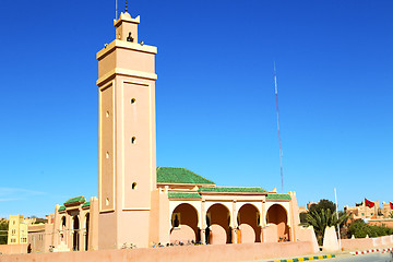 Image showing in maroc africa minaret and  