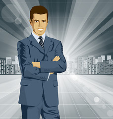 Image showing Vector Businessman In Suit