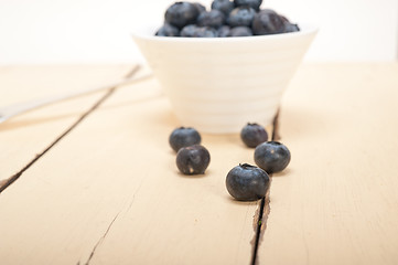 Image showing fresh blueberry bowl