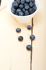 Image showing fresh blueberry bowl