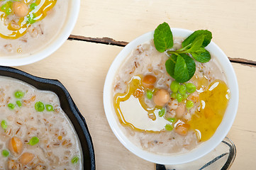 Image showing Hearty Middle Eastern Chickpea and Barley Soup