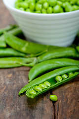 Image showing hearthy fresh green peas 