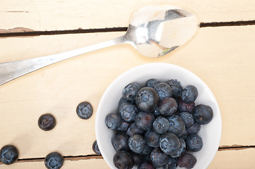 Image showing fresh blueberry bowl