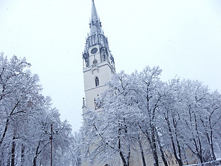 Image showing Snowing