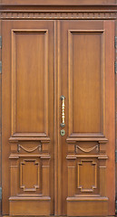 Image showing Old wooden door.