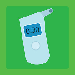 Image showing Breathalyzer medical device for measuring the alcohol level