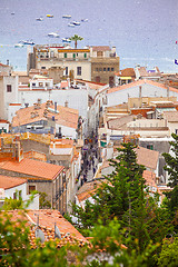 Image showing panorama of the town Tossa de Mar, Spain