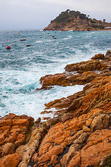Image showing Tossa de Mar, Spain, Bay Badia de Tossa, 18-06-2013