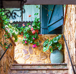 Image showing interior patio on the Mediterranean coast