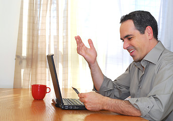 Image showing Man with laptop