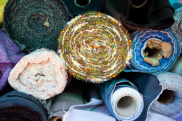 Image showing stock market with rolls of tissue