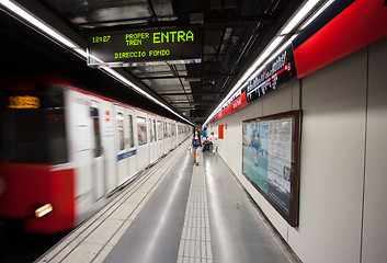 Image showing Spain, Barcelona 2013-06-14, subway station Arc de Triomf