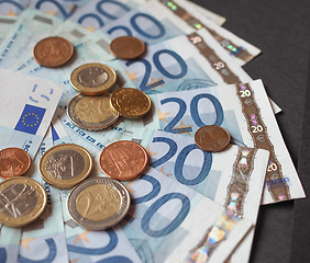 Image showing Euro bank notes