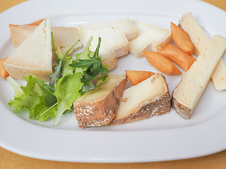 Image showing Cheese platter