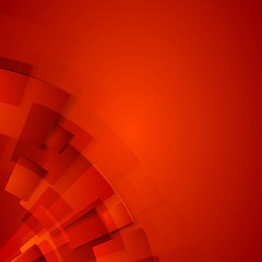 Image showing Abstract red technology background