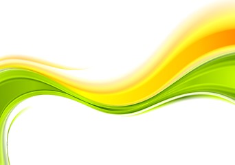 Image showing Abstract smooth vector wavy background