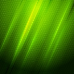 Image showing Green shiny hexagon texture background