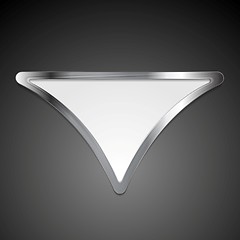 Image showing Abstract metallic triangle logo