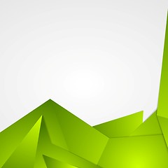 Image showing Bright green abstract background design