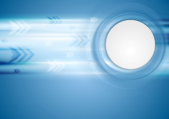 Image showing Hi-tech blue background