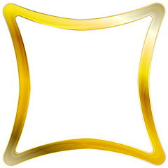 Image showing Golden square frame design