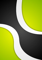 Image showing Wavy bright corporate background