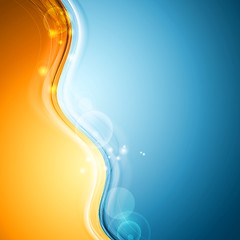Image showing Abstract colorful waves background
